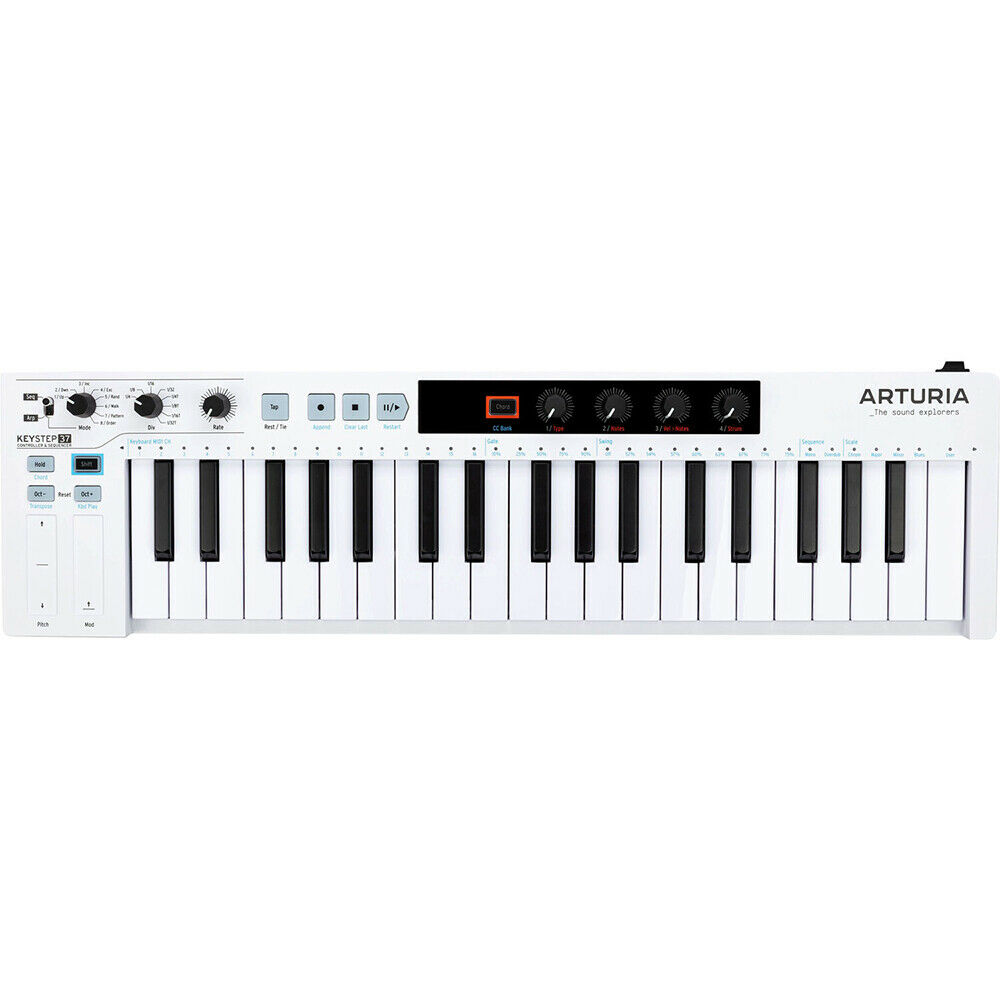 Arturia KeyStep 37 MIDI Keyboard with Sustain Pedal & Headphones - Fresh Stock Dated December 2025