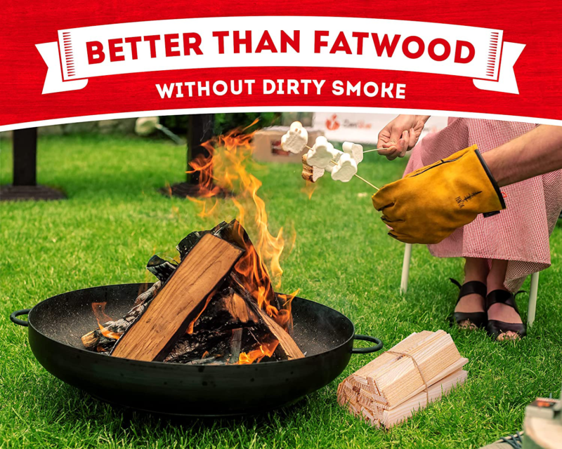Kindling Wood Firestarter Sticks 300-500pc - Kiln Dried firewood Better Than fat - Fresh Stock Dated December 2025