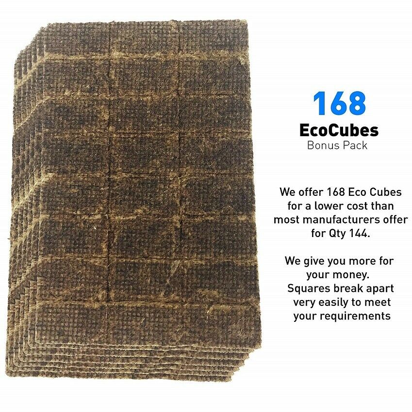Fire Starter Cubes 168 Pieces Eco Squares Lighter for Charcoal Grill Fireplace - Fresh Stock Dated January 2026