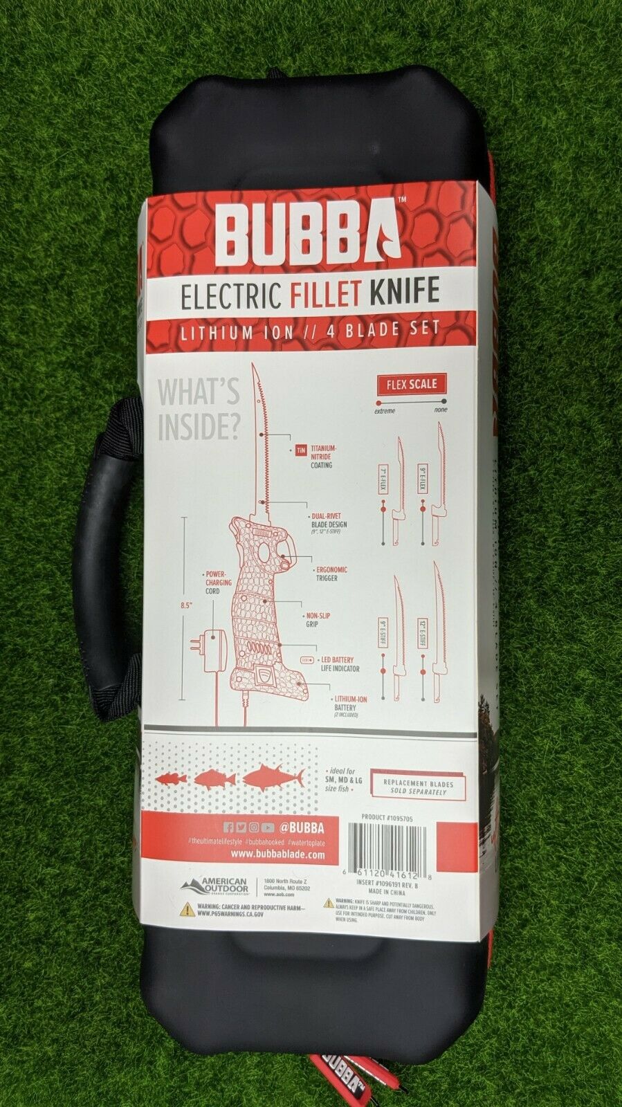 Bubba Multi-Flex Electric Fillet Knife Set, Full Tang, 4 Knives in 1 - 1095705 - Fresh Stock Dated January 2026