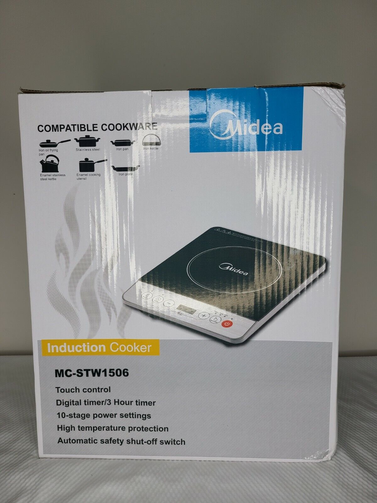 Midea Cookware Sensor Touch Electric Countertop Induction Cooker [STW-1506] - Fresh Stock Dated February 2026