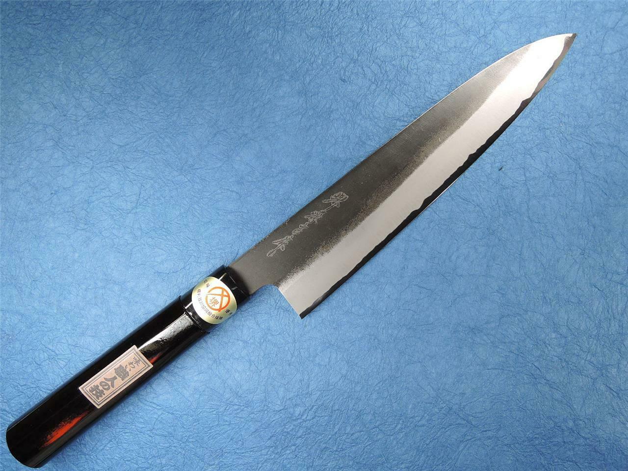 Sakai Genkichi Shirogami Steel Kurouchi Wa-Gyuto Japanese Knife 240mm - Fresh Stock Dated January 2026