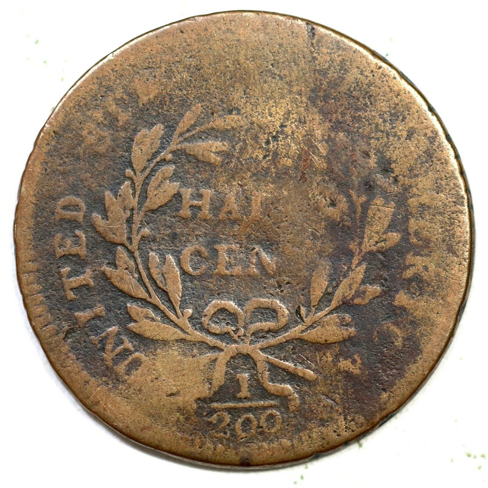 1797 C-3b R-4 Low Head Lettered Edge Liberty Cap Half Cent Coin 1/2c - Fresh Stock Dated December 2025