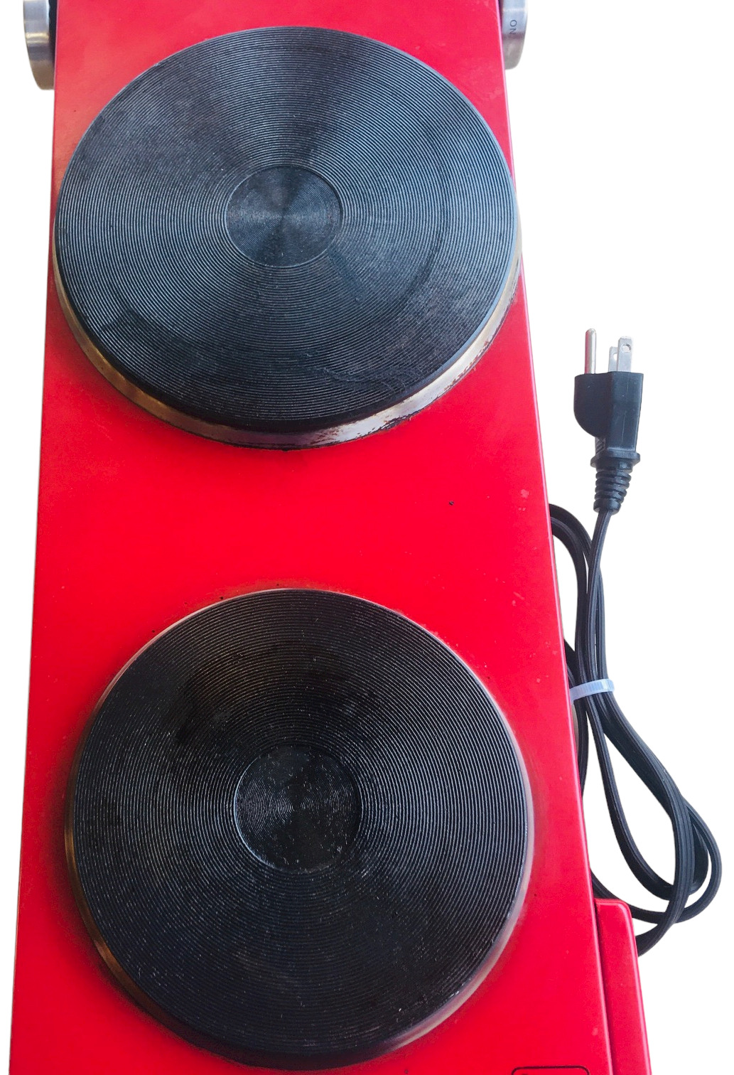 Double Burner 1800w Cast Iron Plate Tabletop 20