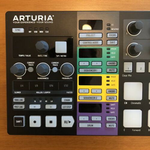 Barely Used Arturia Beatstep Pro (Black) w/ Factory Box and Cables - Fresh Stock Dated December 2025