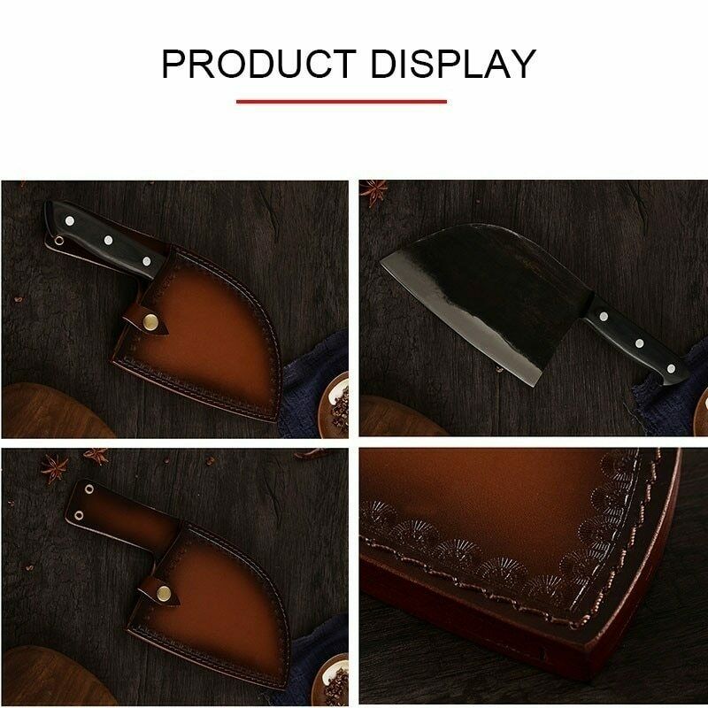 Kitchen Knife Bone Chopper Knife Forged Carbon Steel Chef Knive Kitchen Chopping - Fresh Stock Dated January 2026