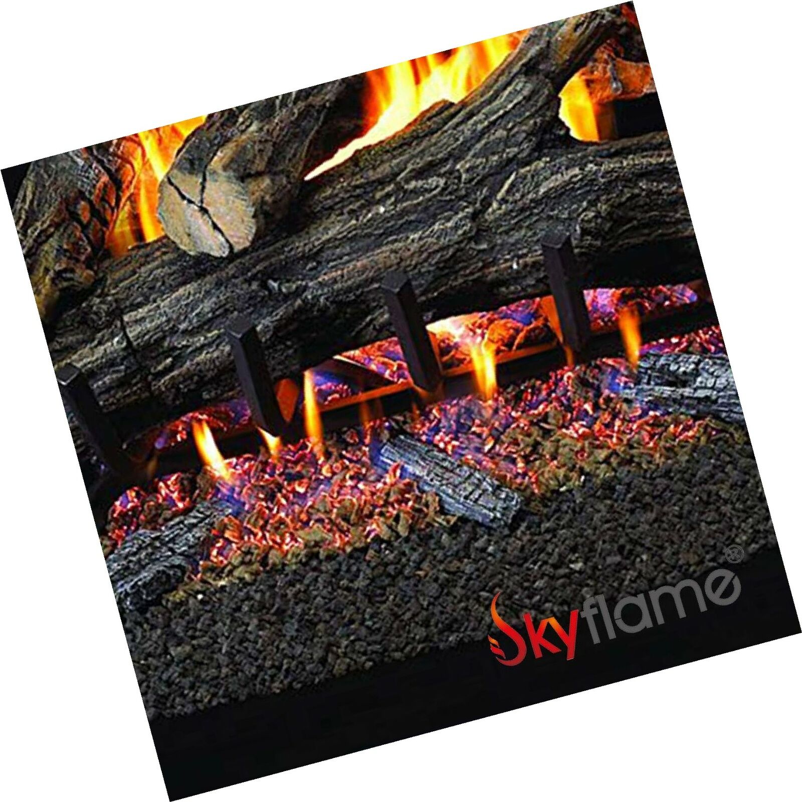 Skyflame Black Vermiculite Granules for Gas Fireplace, 12 oz Bag - Fresh Stock Dated January 2026