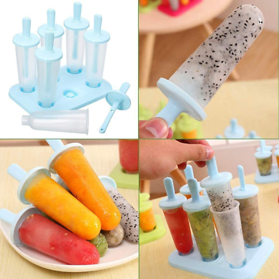 10 PCS Ice Popsicle Molds Set, Non-Spill Lid Ice Lolly Makers, Reusable - Fresh Stock Dated February 2026