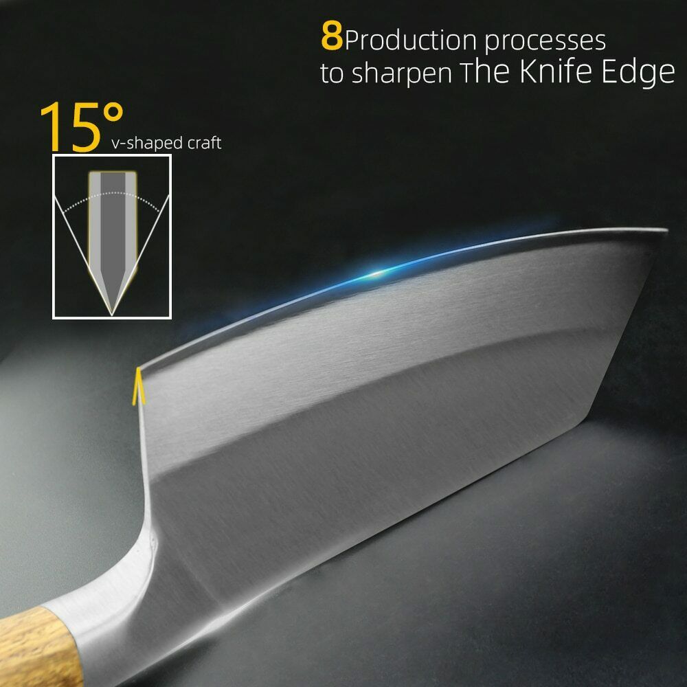Butcher Knife Stainless Steel Kitchen Knife Japanese Damascus Meat Cleaver Chef - Fresh Stock Dated February 2026