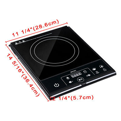 1800W Electric Single Induction Cooker Portable Burner Cooktop Digital Hot Plate - Fresh Stock Dated January 2026
