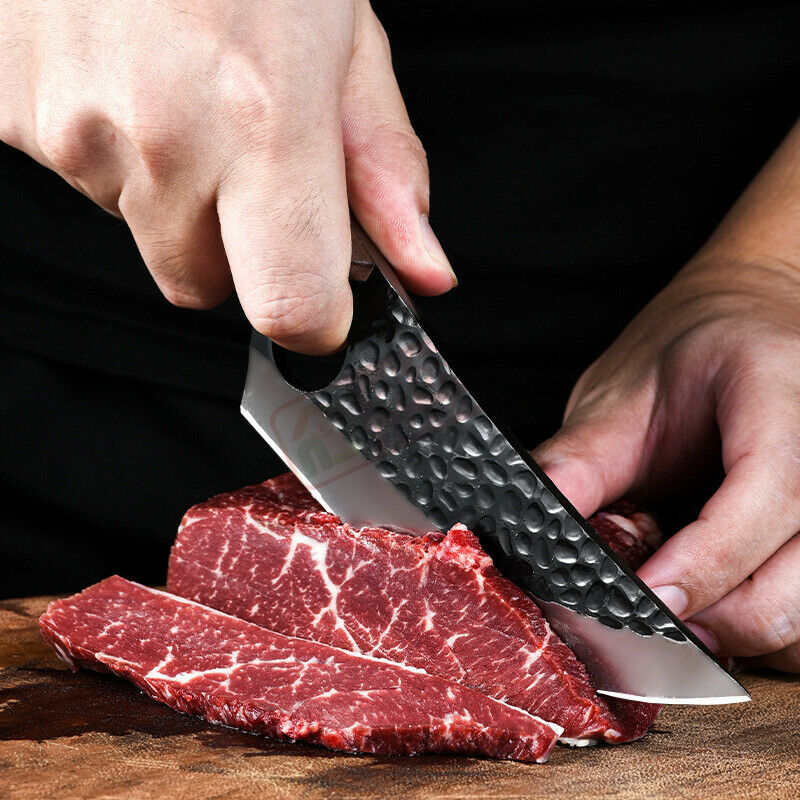 Japanese Hand Forged Cleaver Stainless Steel Boning Knife Kitchen Cooking Knives - Fresh Stock Dated January 2026