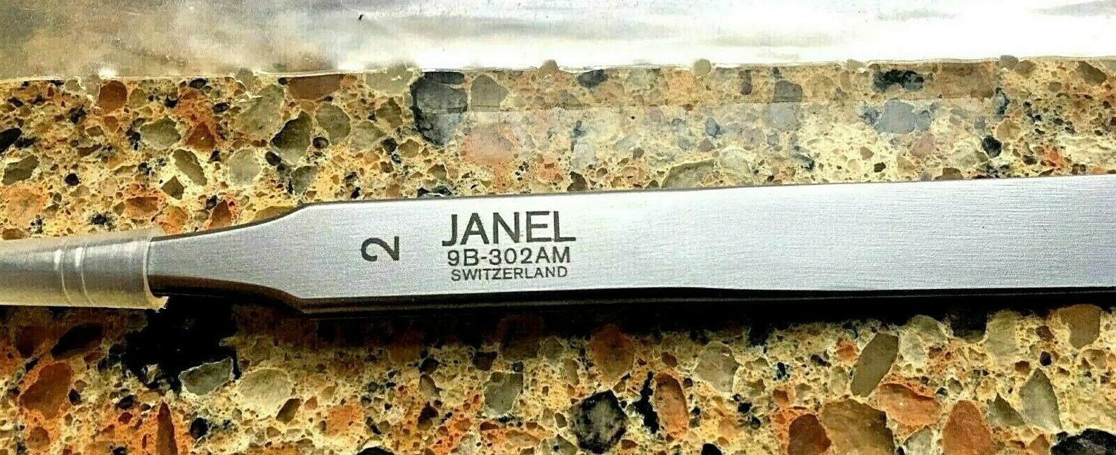 VINTAGE JANEL #2 9B-302AM ANTI MAGNETIC & ACID, NICKEL TWEEZERS MADE SWITZERLAND - Fresh Stock Dated December 2025