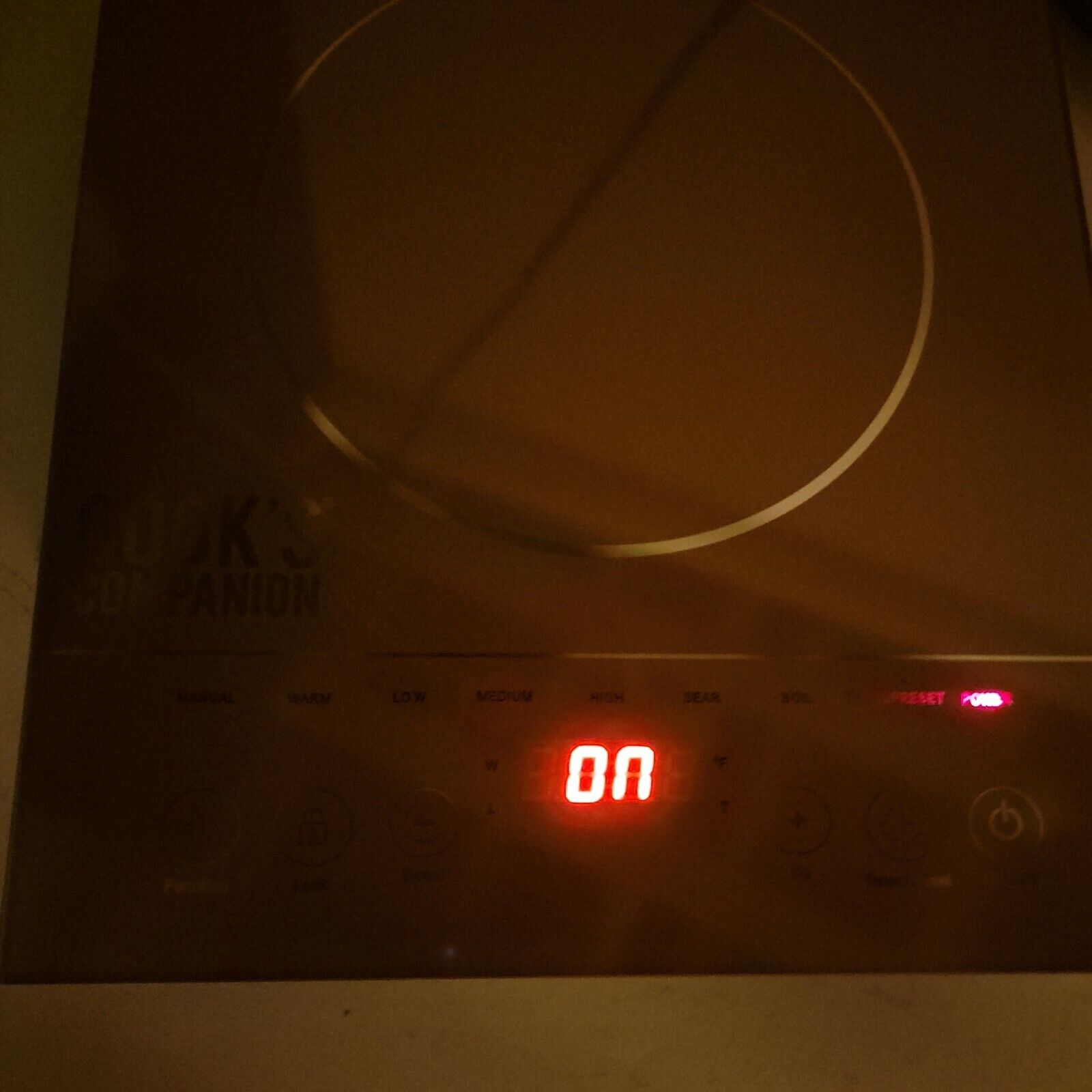 Cooks Companion 1500W LED Copper Glass Programmable Induction Cooker With 3 Pans - Fresh Stock Dated February 2026