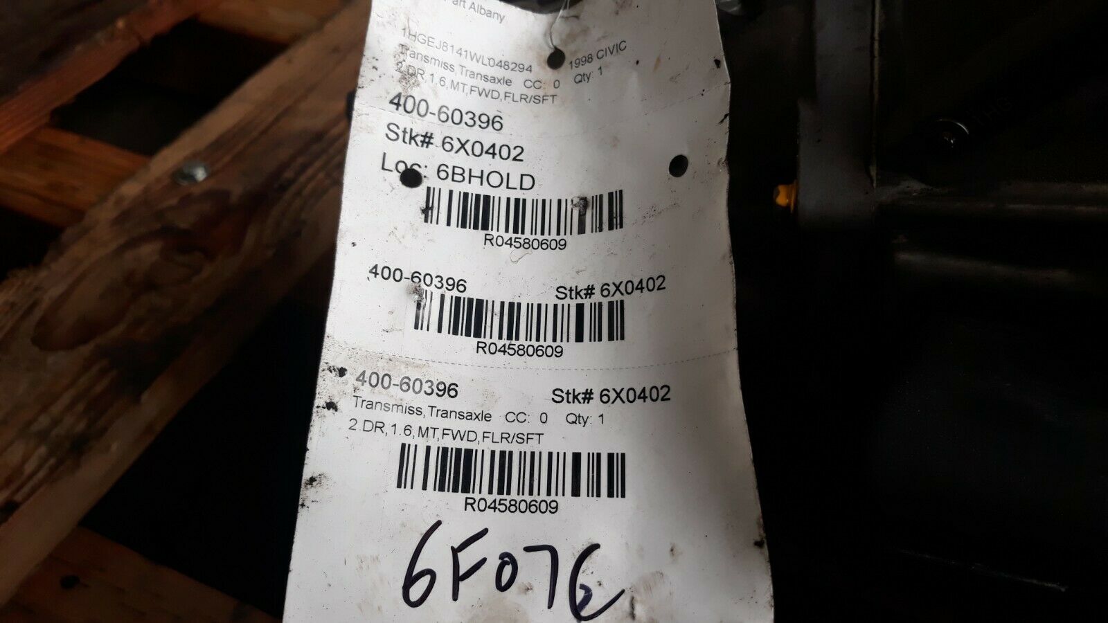 ✔ 1996-2000 Honda Civic 1.6L SOHC VTEC S40 5 Speed Standard Manual Transmission - Fresh Stock Dated December 2025