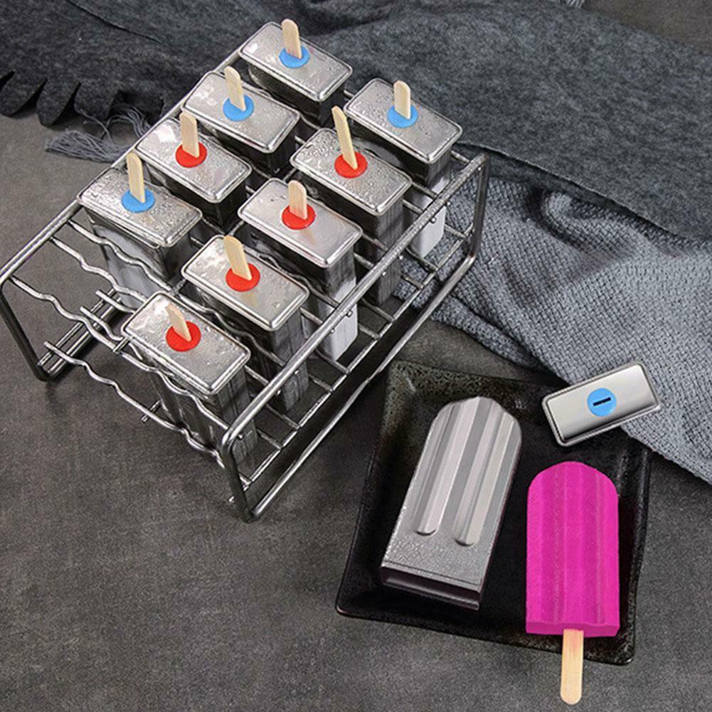 Steel Popsicle Ice Cream Sticks Mold Ice Lolly Popsicle Stick Holder - Fresh Stock Dated February 2026