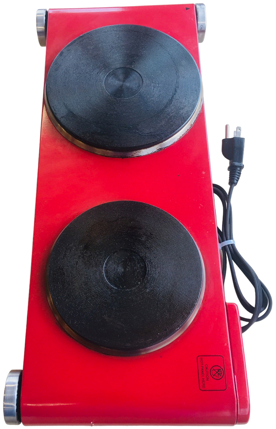 Double Burner 1800w Cast Iron Plate Tabletop 20