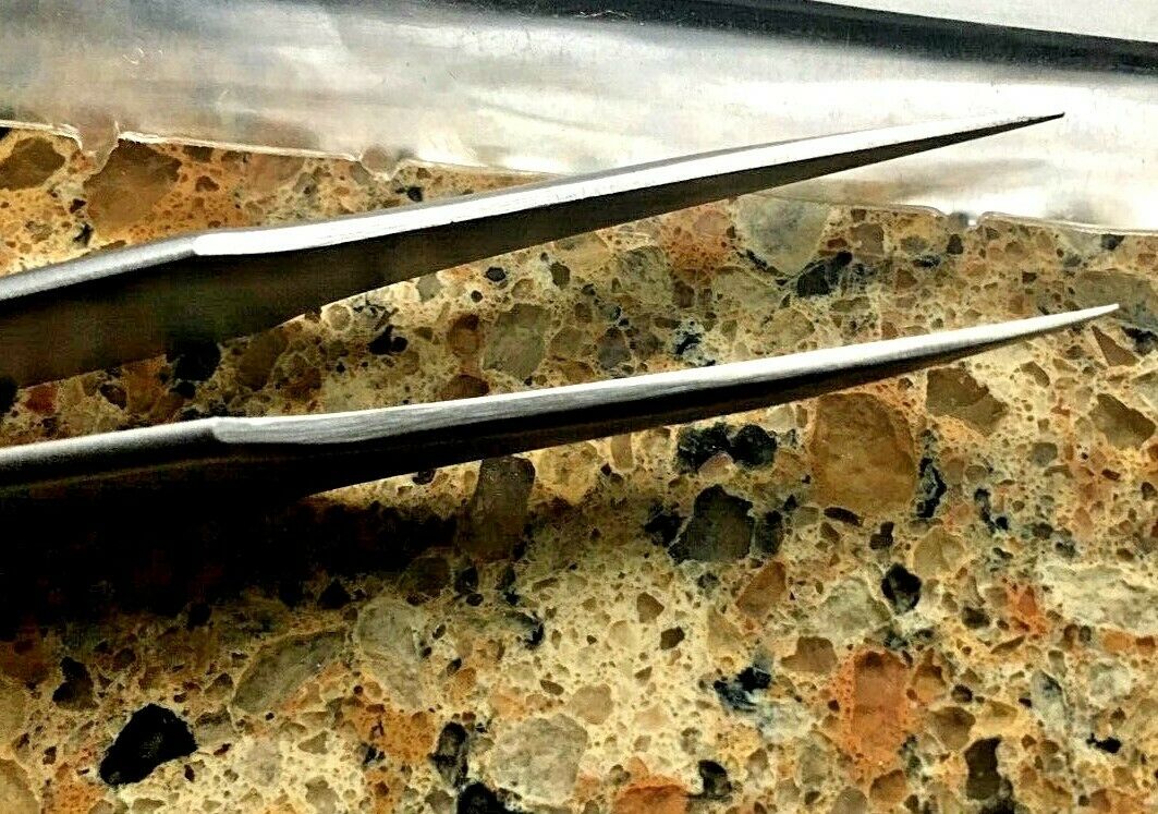 VINTAGE JANEL #2 9B-302AM ANTI MAGNETIC & ACID, NICKEL TWEEZERS MADE SWITZERLAND - Fresh Stock Dated December 2025