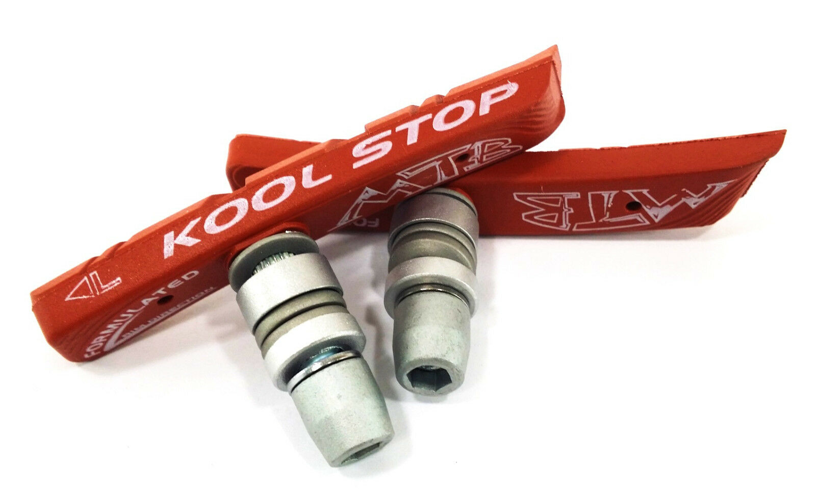 KOOL STOP MOUNTAIN BIKE V-BRAKE PADS SALMON - Fresh Stock Dated December 2025