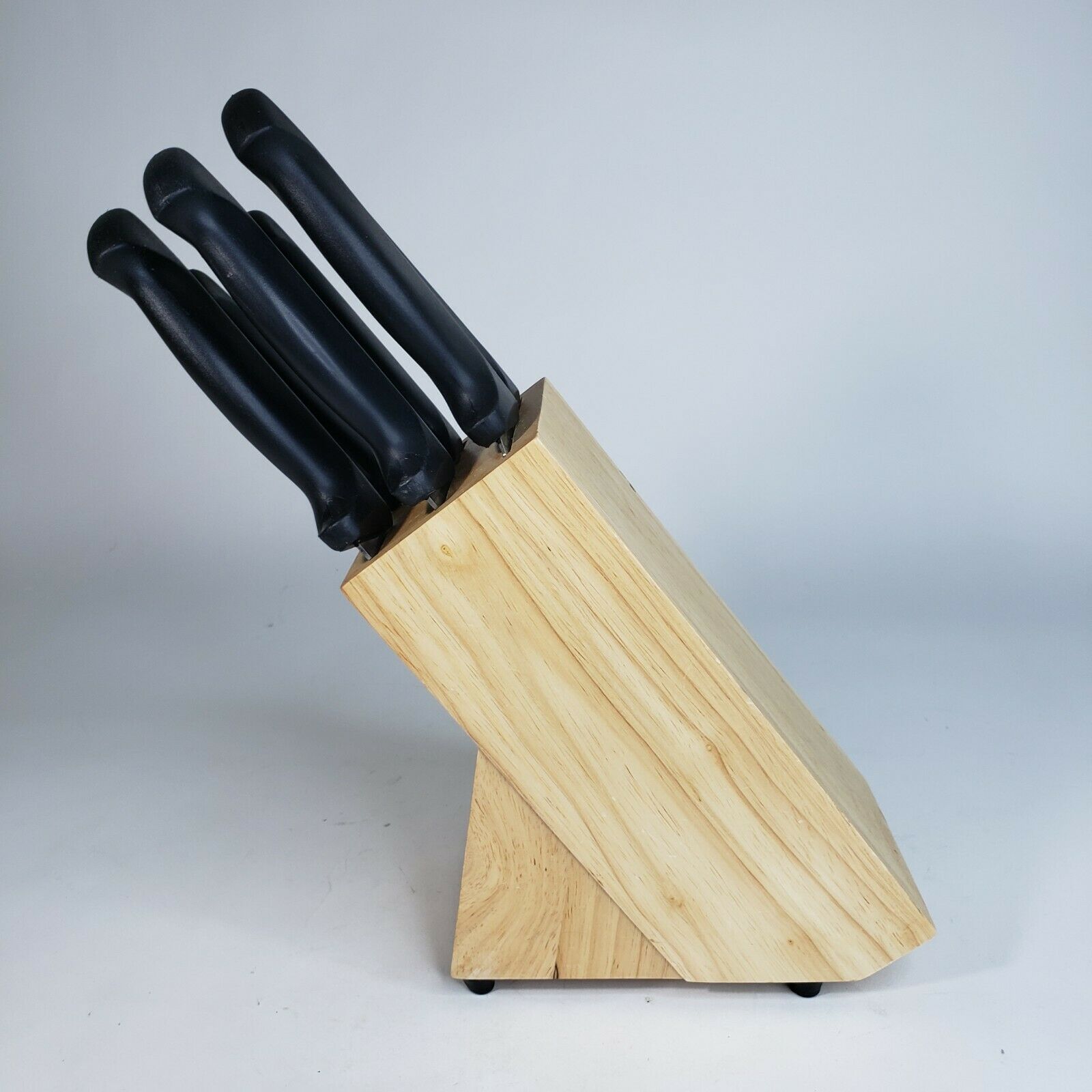 J A Henckels Everedge 6 Knife Kitchen Set w/ Block Chef's Fillet Paring Boning - Fresh Stock Dated February 2026