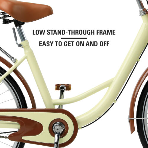 Beach Cruiser Bike 26 Inch Bicycle Step-through Frame Comfort Classic Ride - Fresh Stock Dated December 2025
