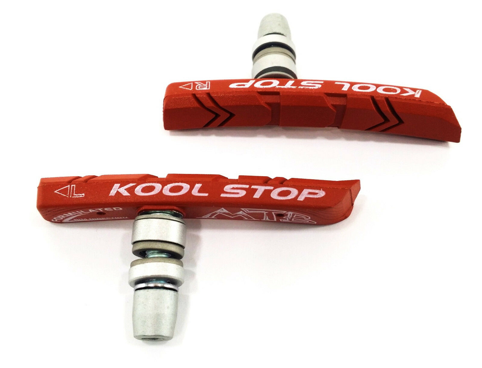 KOOL STOP MOUNTAIN BIKE V-BRAKE PADS SALMON - Fresh Stock Dated December 2025