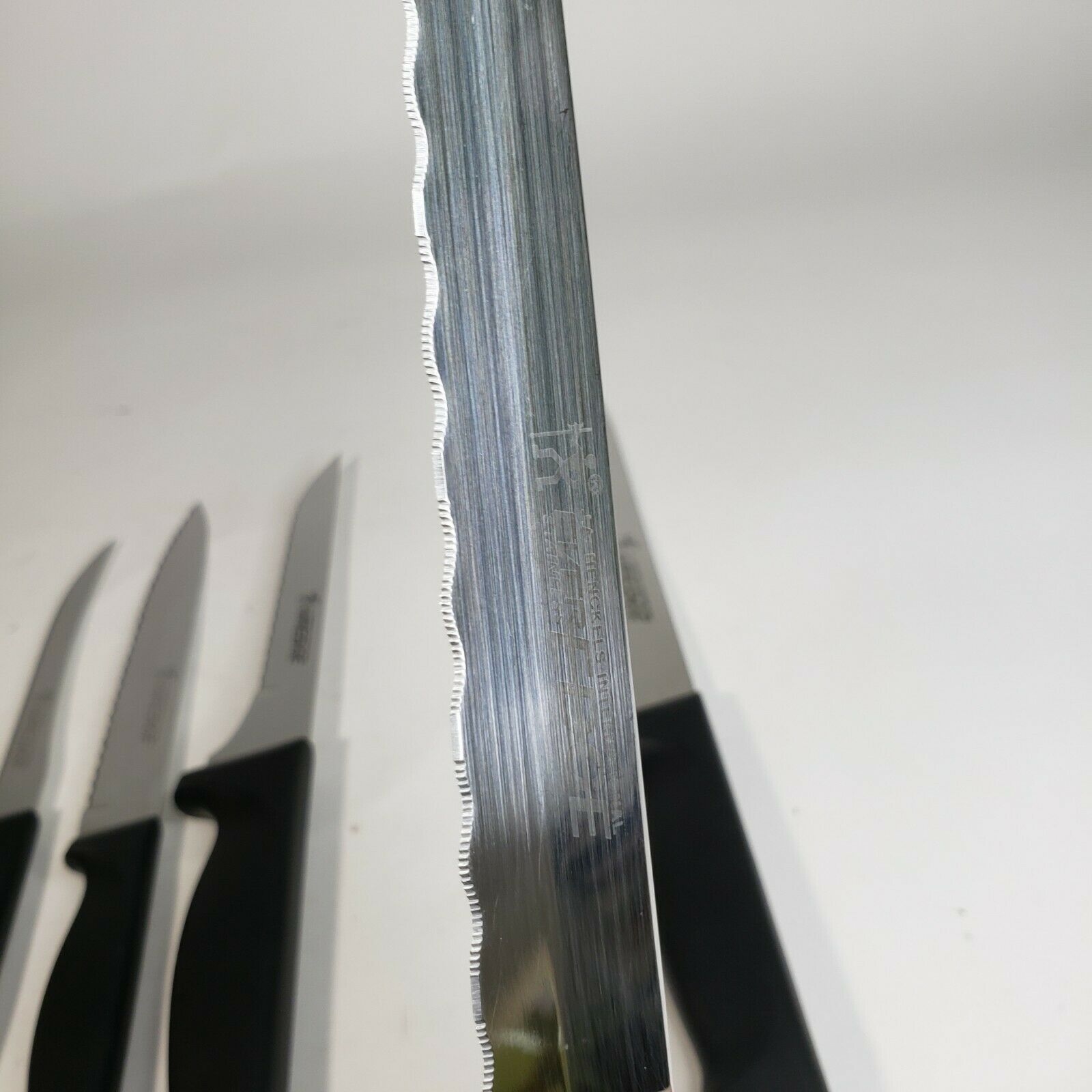 J A Henckels Everedge 6 Knife Kitchen Set w/ Block Chef's Fillet Paring Boning - Fresh Stock Dated February 2026