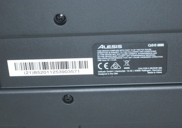 Alesis Q88 MKII 88 key Midi Keyboard Controller   #R0862 - Fresh Stock Dated December 2025