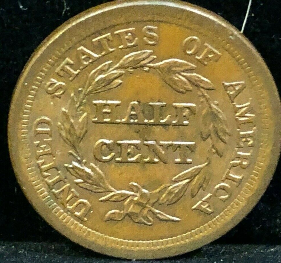 1855    Braided   Hair   HALF CENT      Cohen -  1      UNCIRCULATED - Fresh Stock Dated December 2025