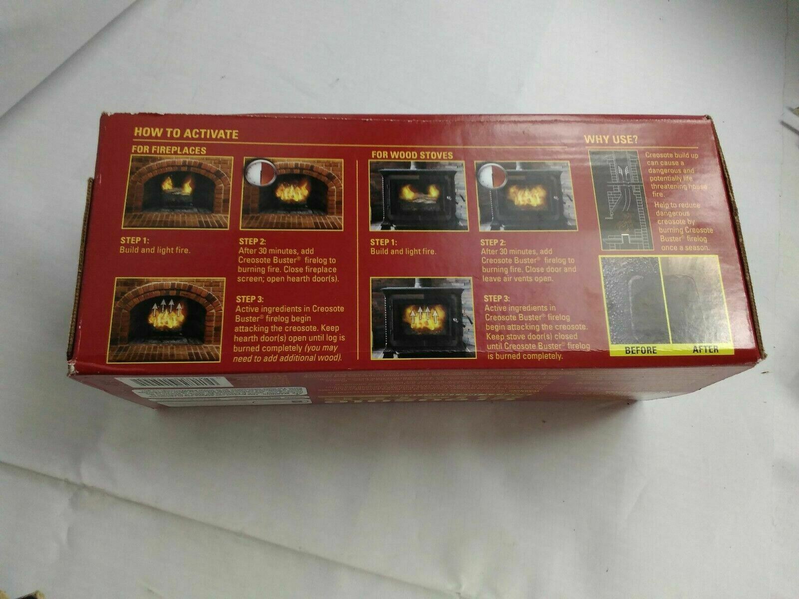 Pine Mountain 41525-01500 Creosote Buster Safety Fire Log on - Fresh Stock Dated December 2025