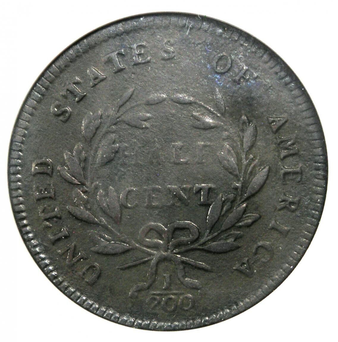 1797 Liberty Cap Flowing Hair Half Cent 1/2C -  ANACS XF Details (EF) / Net VF30 - Fresh Stock Dated December 2025