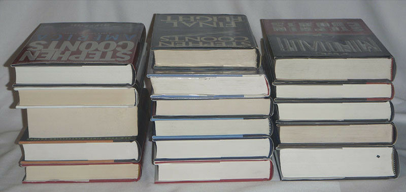 pick one - Stephen Coonts - JAKE GRAFTON - hardcover books - HC DJ pb firewood - Fresh Stock Dated January 2026