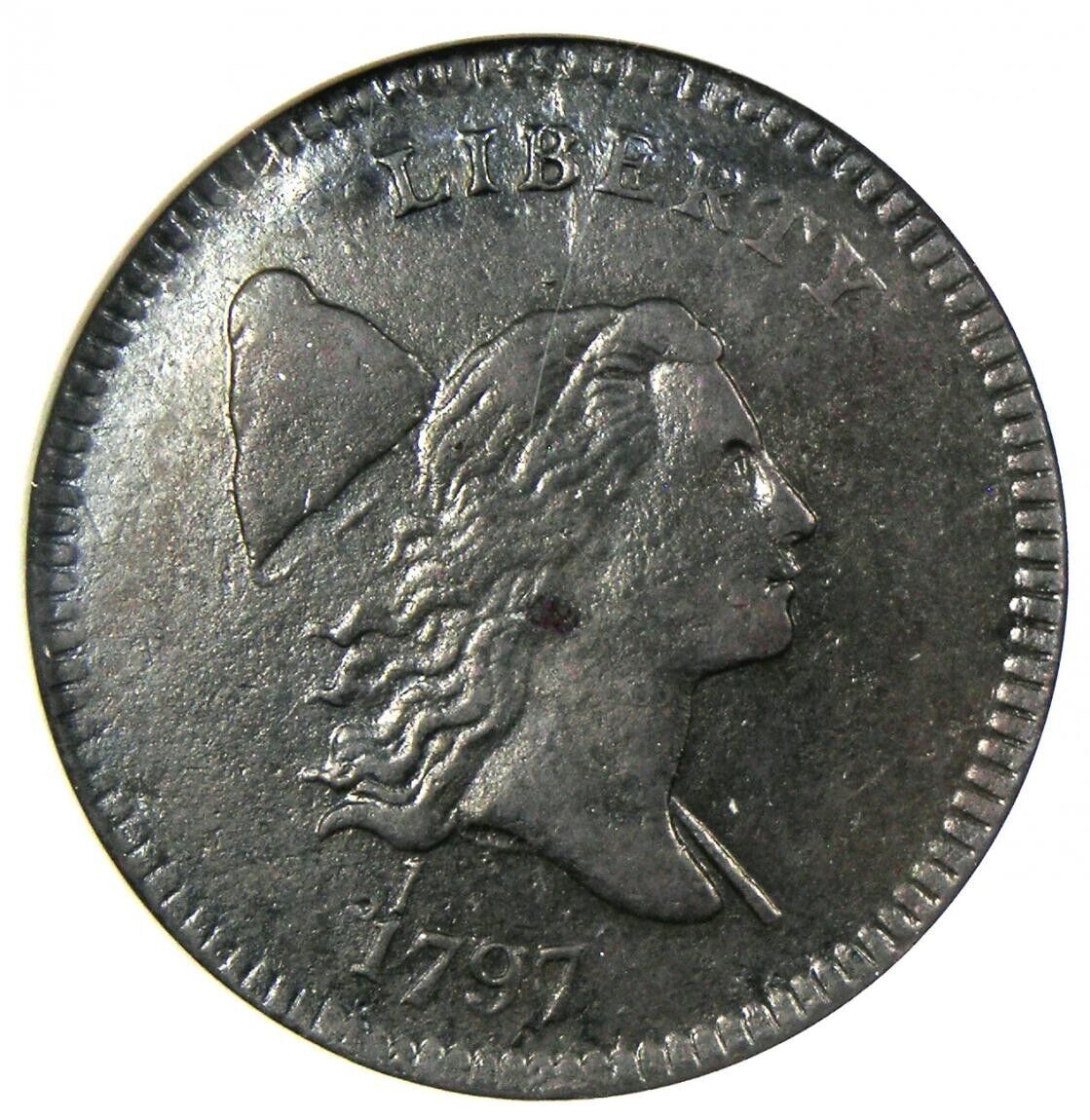 1797 Liberty Cap Flowing Hair Half Cent 1/2C -  ANACS XF Details (EF) / Net VF30 - Fresh Stock Dated December 2025
