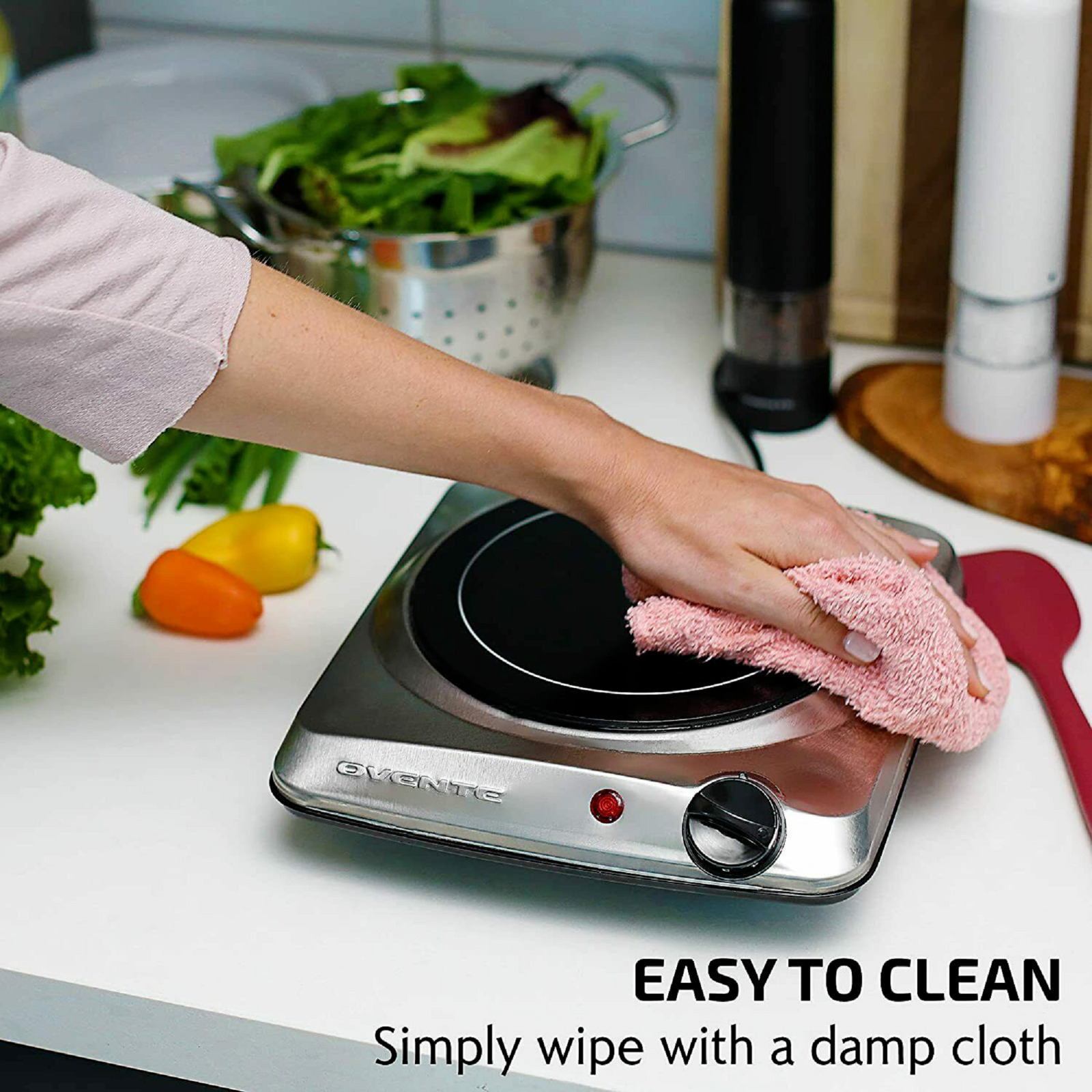 Estufa Cocina Hornilla Electrica Portatil Para Casa Apartamento Campamento 7