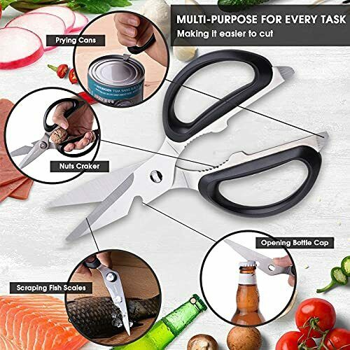 Kitchen Knife Set, 7 Pieces German High Carbon Stainless Steel Knife Block Set - Fresh Stock Dated January 2026