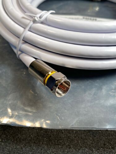 Wilson Electronics 950620 White Low-Loss RG6 F-Male to F-Male 20' Coaxial Cable - Fresh Stock Dated December 2025