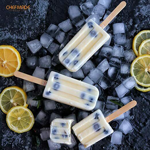 Ice Pop Molds, Silicone Popsicle Maker with Lid and Sticks, Easy-release(Purple) - Fresh Stock Dated February 2026