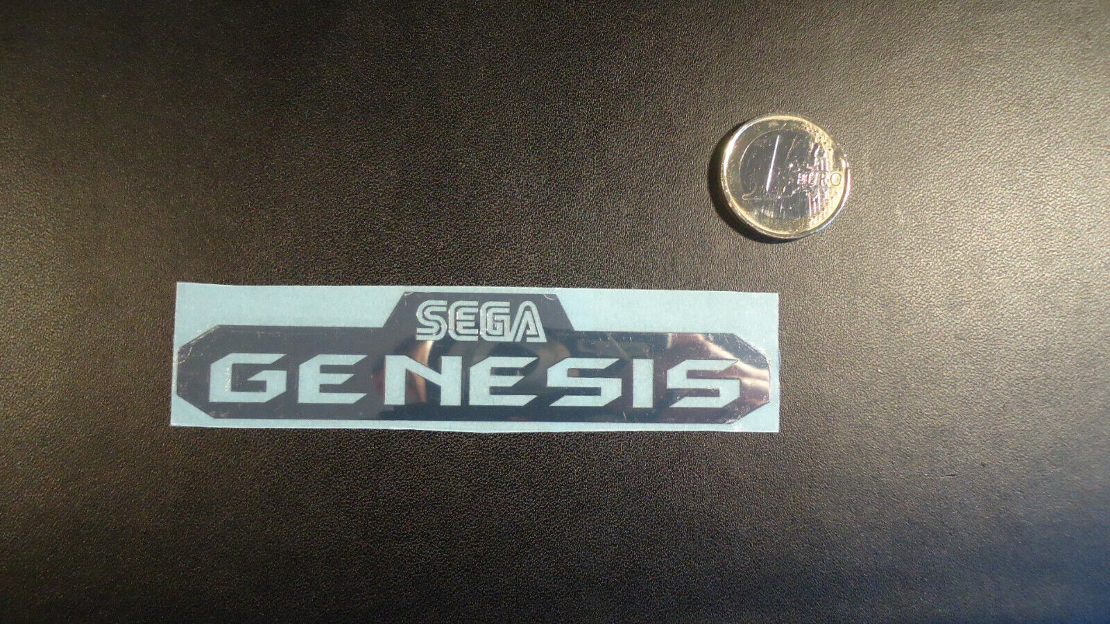 Sega Genesis Label / Aufkleber / Sticker / Badge / Logo 10,1 x 2,2cm [267] - Fresh Stock Dated February 2026