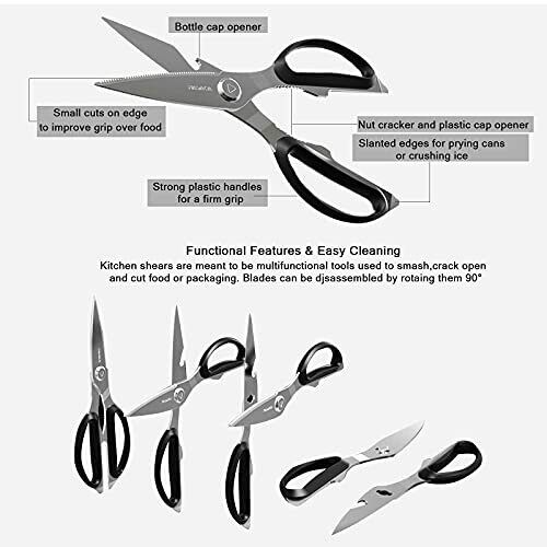 Kitchen Knife Set, 7 Pieces German High Carbon Stainless Steel Knife Block Set - Fresh Stock Dated January 2026