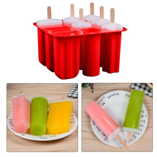 Silicone Ice Cream Mold Frozen Ice Lolly Maker Mould Tray  DIY Juice Popsicle - Fresh Stock Dated February 2026