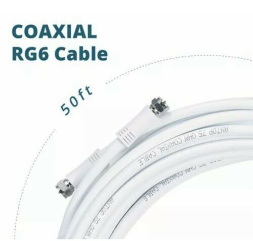 ANTOP Coaxial RG6 Cable AT-717 50ft/15m - Fresh Stock Dated December 2025