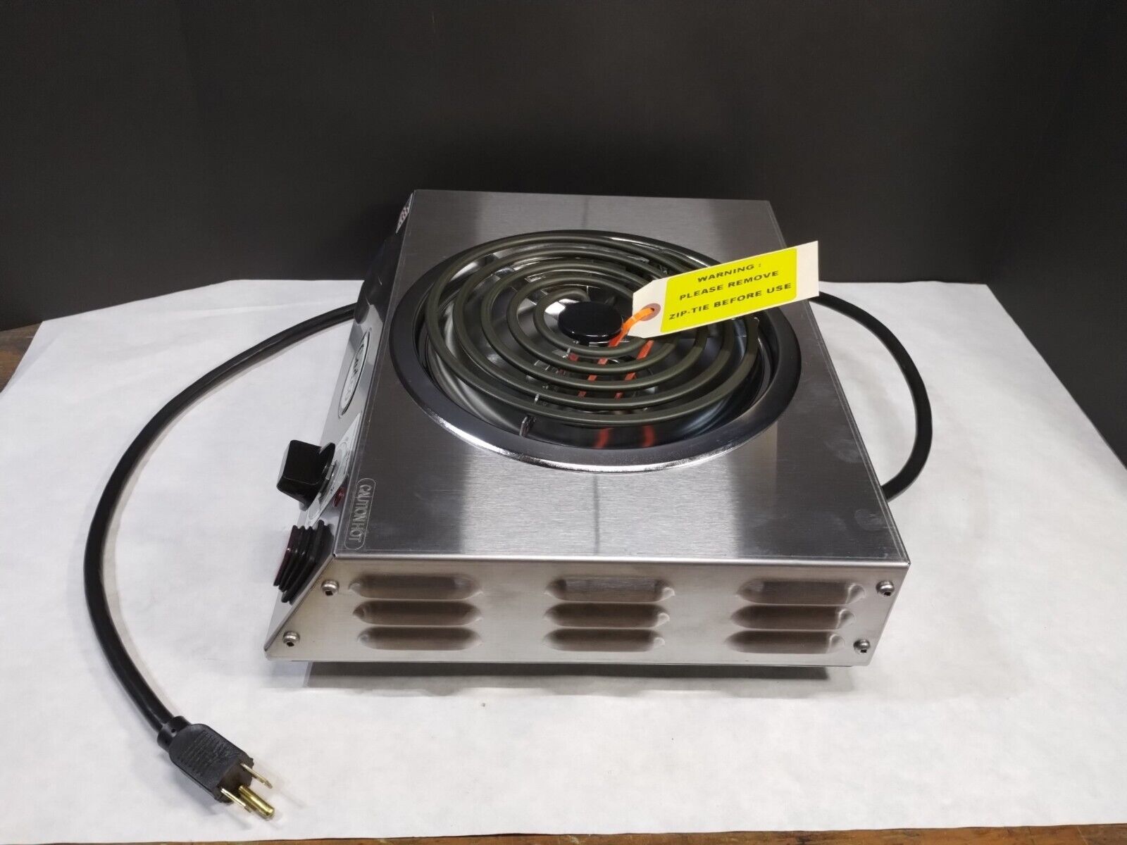 CADCO CSR-3T NEW HOT PLATE PORTABLE BURNER 120V STAINLESS STEEL HI POWER SINGLE - Fresh Stock Dated February 2026