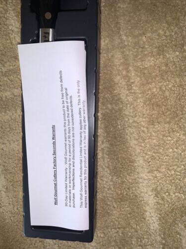 Wolf Gourmet Boning Knife 12”With Handle 7”Blade Length - Fresh Stock Dated January 2026