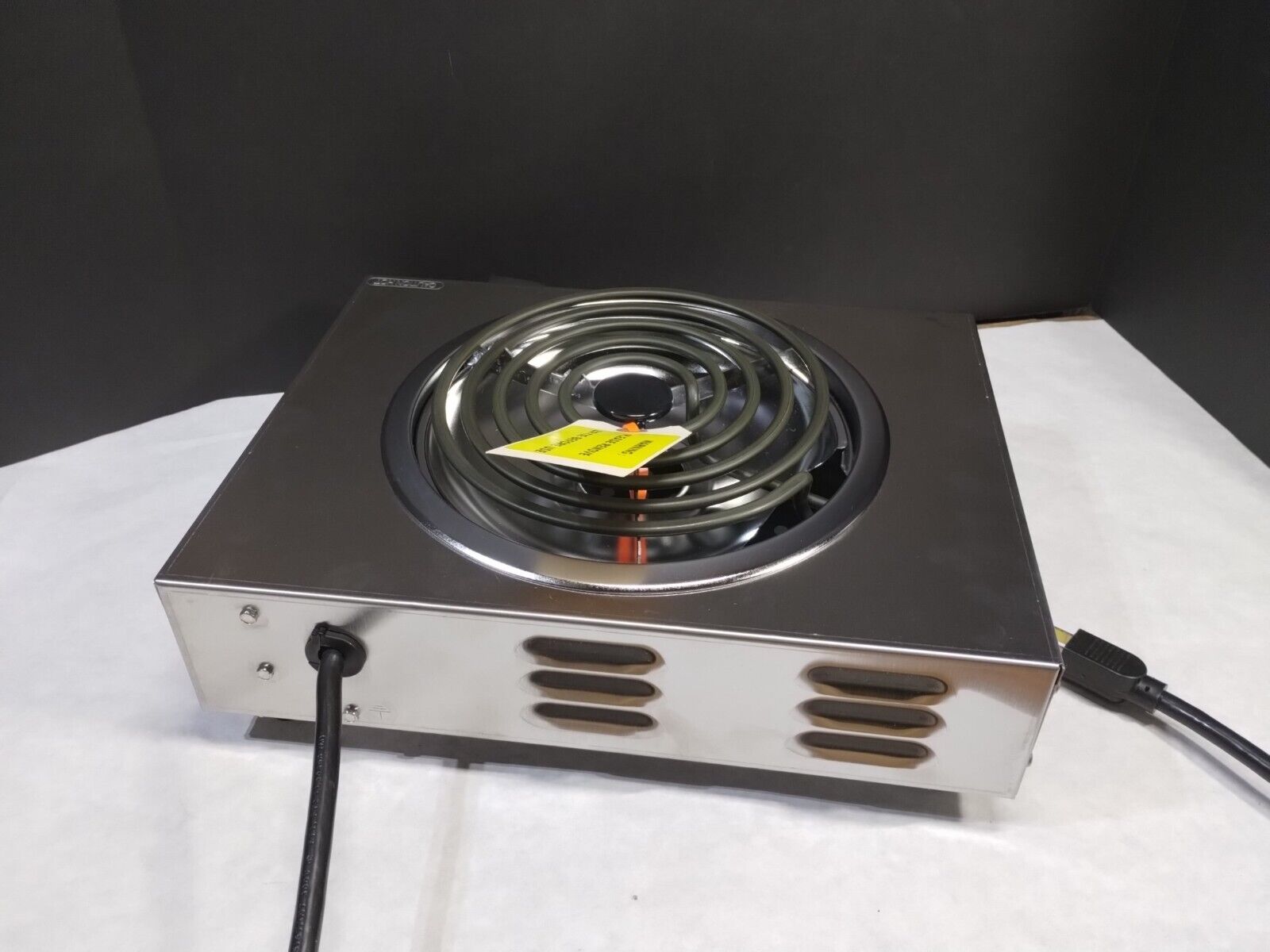 CADCO CSR-3T NEW HOT PLATE PORTABLE BURNER 120V STAINLESS STEEL HI POWER SINGLE - Fresh Stock Dated February 2026