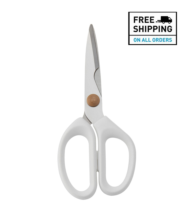 Beautiful 12-piece Kitchen Knife Block Set in White - Fresh Stock Dated January 2026