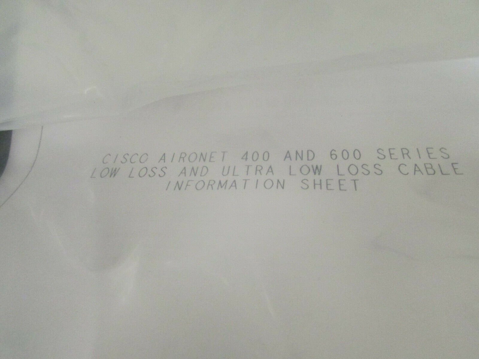 CISCO AIR-CAB005LL-R 20ft LOW-LOSS 2.4GHZ RF CABLE RP-TNC Connectors New - Fresh Stock Dated December 2025
