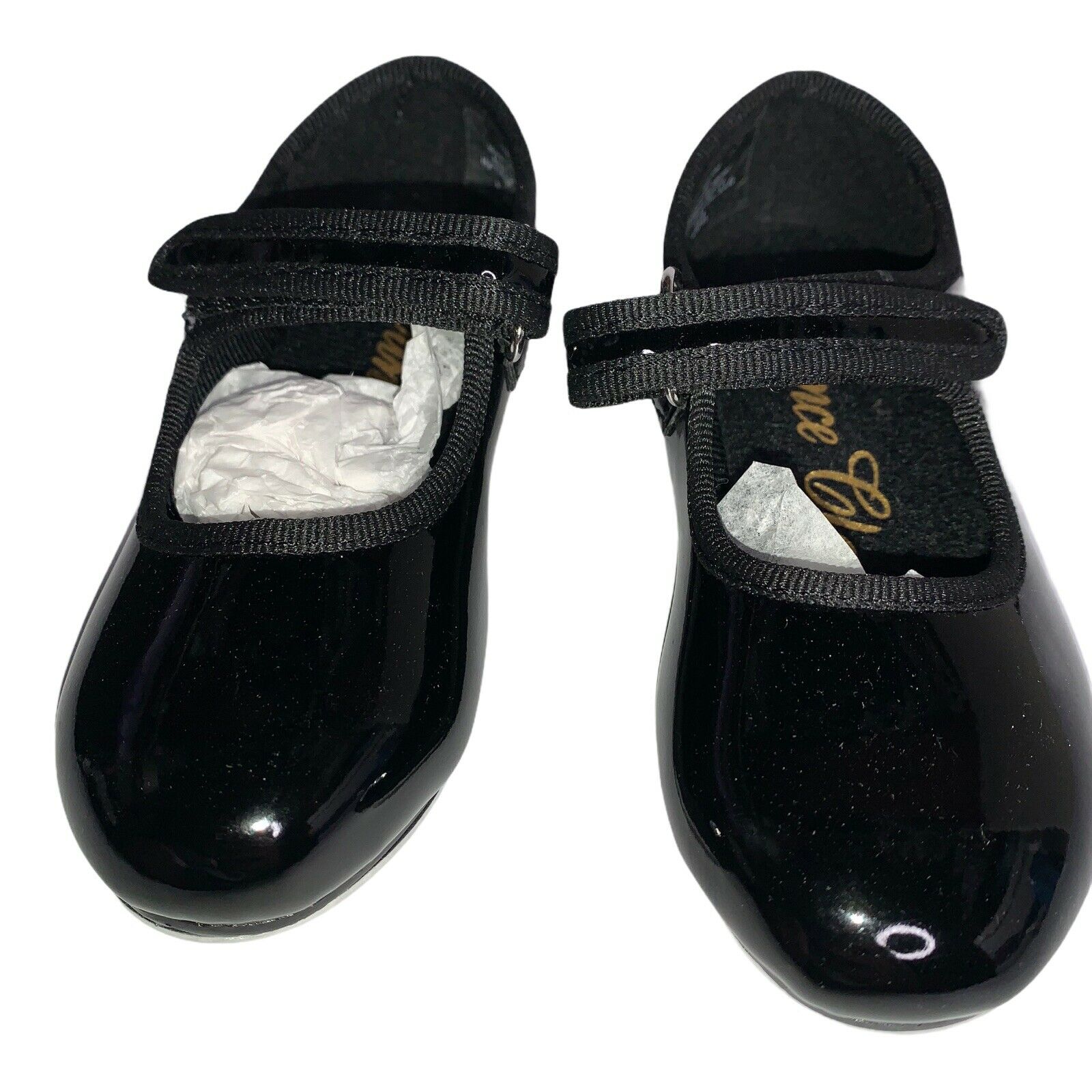 Mary Jane Girls Size 6.5 Black Patent Tap Shoes - Fresh Stock Dated December 2025