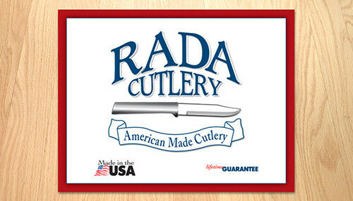Rada Kitchen Utility Knives 3pc USA made L/R hands, Tomato, HD Paring + Silver - Fresh Stock Dated February 2026