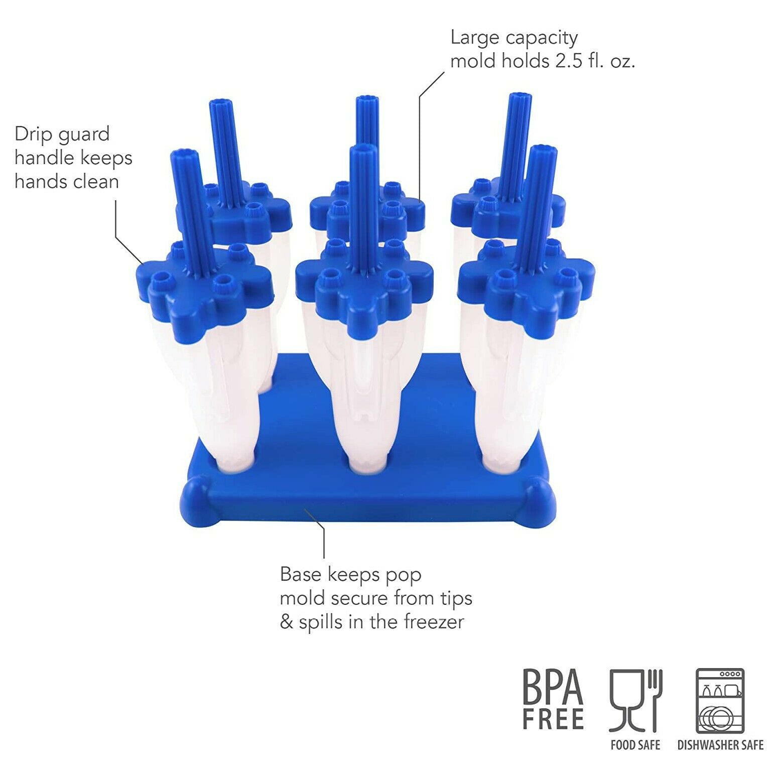 Tovolo Rocket Ice Pop / Popsicle Mold - Set of 6 - Fresh Stock Dated February 2026