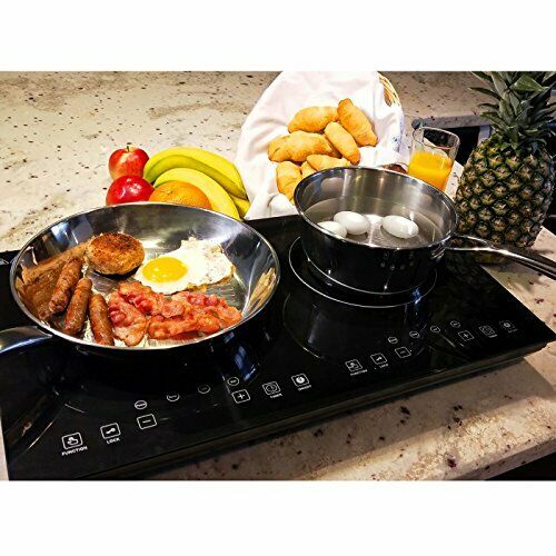Home 1800W Double Digital Induction cooker Cooktop | Portable Countertop - Fresh Stock Dated February 2026