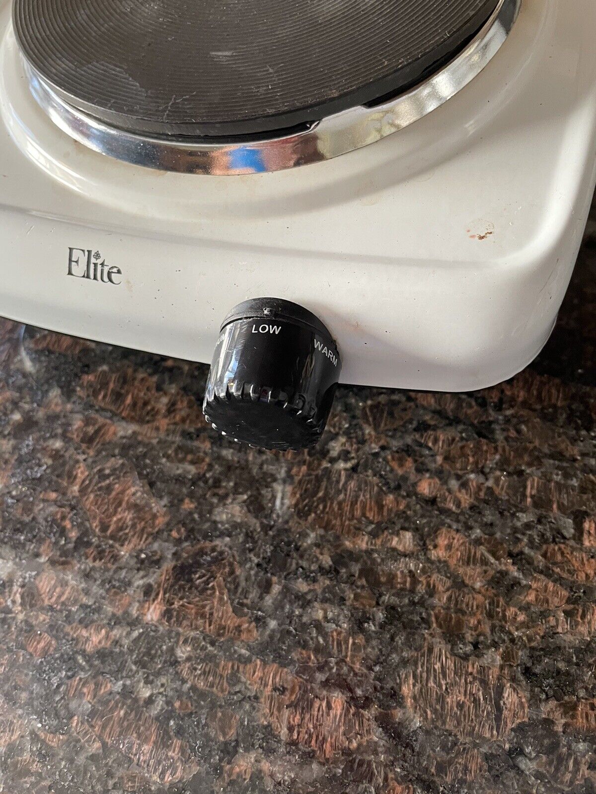 Elite Cuisine Model HP-2B Single Flat Burner Hot Plate Works Good Tested - Fresh Stock Dated February 2026